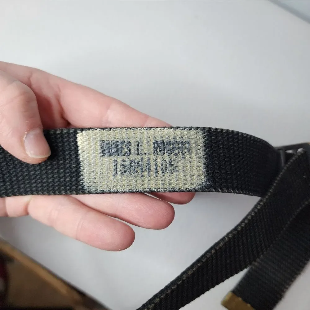 Belt Strape Military Issued With Service Persons Name Stamped XS